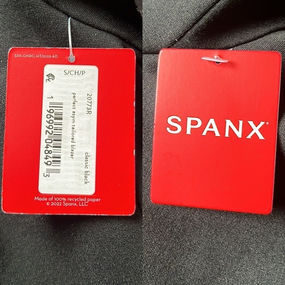SPANX Perfect Asymmetrical Tailored Blazer Size Small NWT - Picture 9 of 16